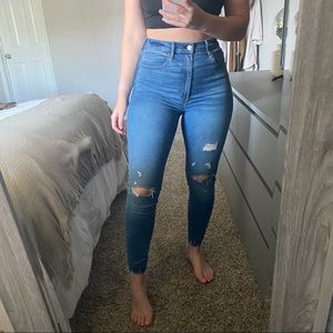 Abercrombie high waisted jeans!